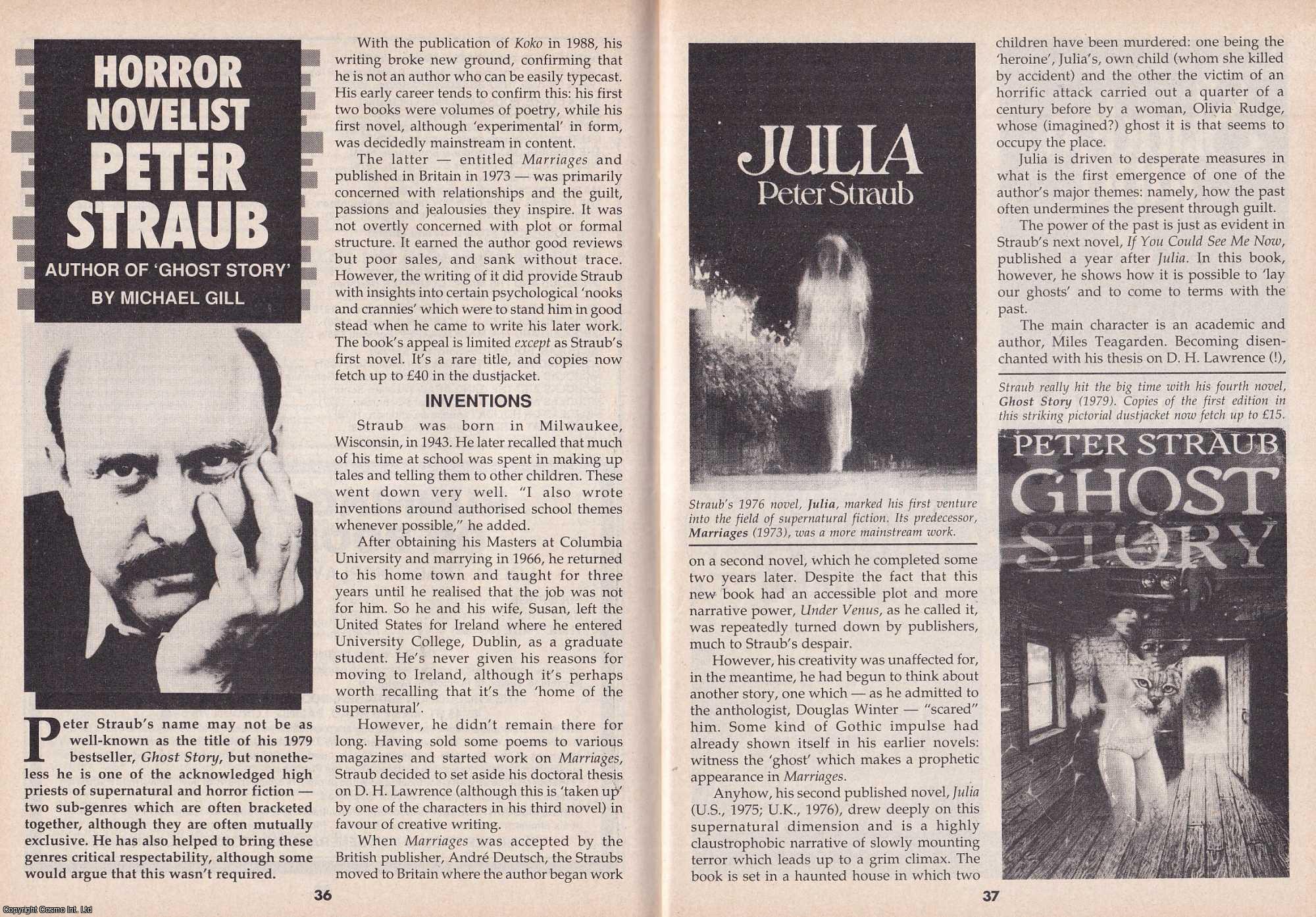 Peter Straub : The Dark Imagination Behind Ghost Story. By Michael Gill ...