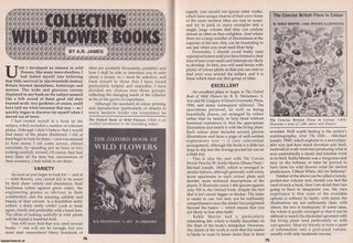 Item #324950 Collecting Wild Flower Books. This is an original article separated from an issue of...