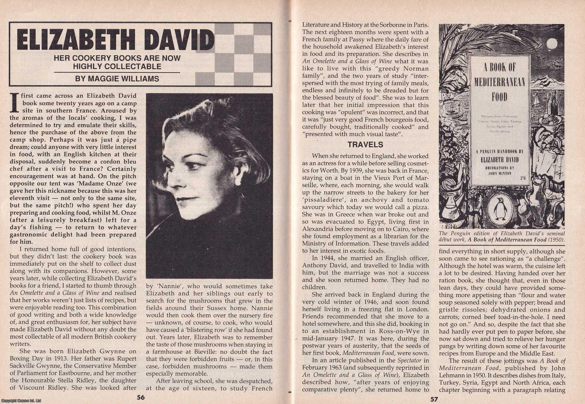 Elizabeth David : The Writer Who Transformed British Cookery. By Maggie ...