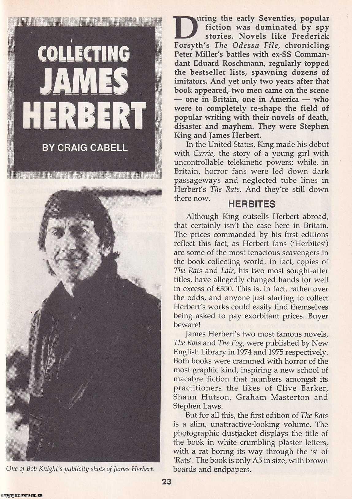 Collecting James Herbert : Britain's Master of Modern Horror. By Craig ...