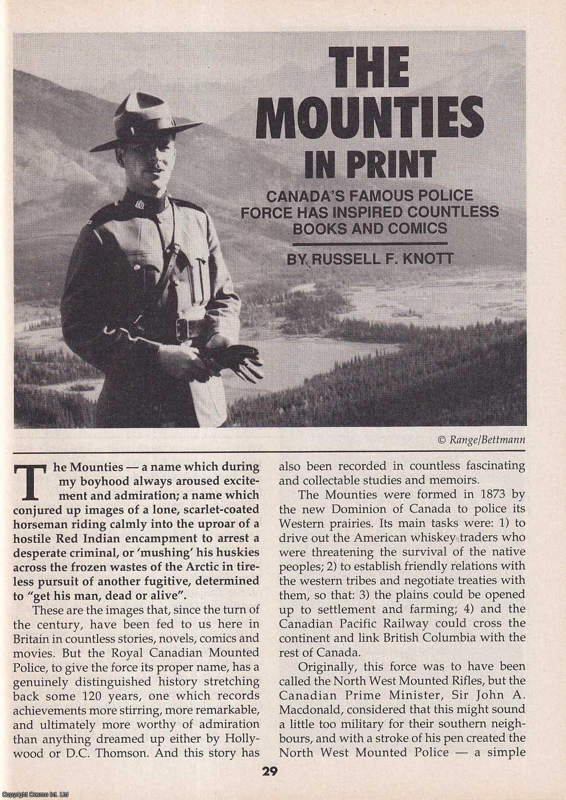 The Mounties in Print : Books and Comics Inspired by Canadaâ€™s Famous ...