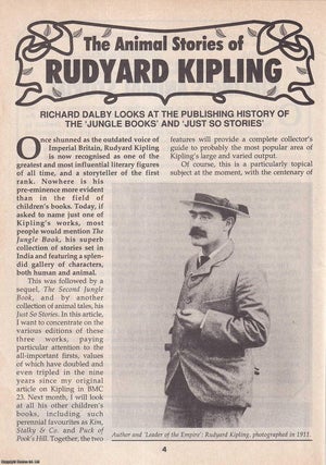 The Animal Stories of Rudyard Kipling. Looking at The Publishing. Richard Dalby.