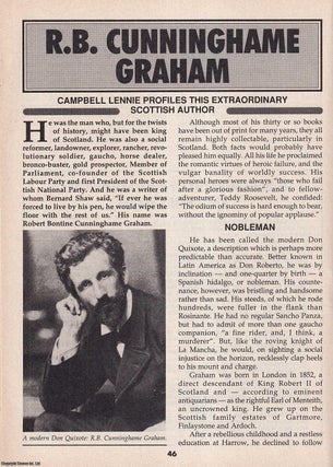 Item #325024 R.B. Cunninghame Graham : Extraordinary Scottish Author. This is an original article...