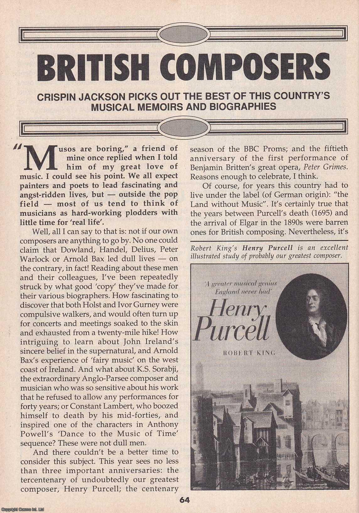 British Composers : The Best Musical Memoirs and Biographies. By ...