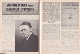 Item #325105 Arnold Bax and Dermot O'Byrne. Considering The Composer's Literary Alter Ego. This...