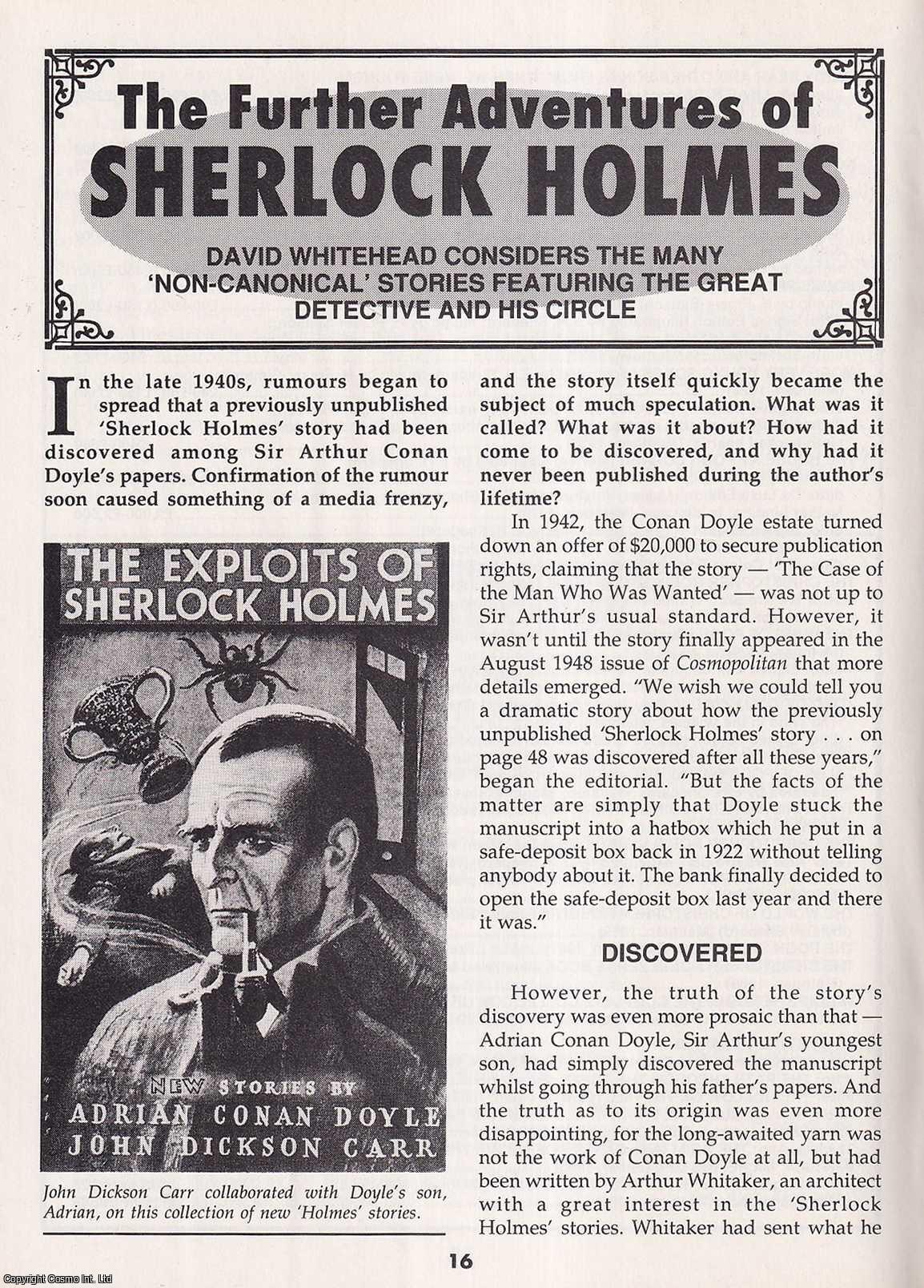 The Further Adventures of Sherlock Holmes : The Many Non-Canonical ...