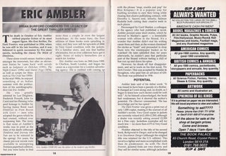 Item #325255 Eric Ambler : The Legacy of The Great Thriller Writer. This is an original article...
