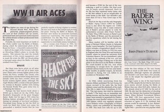 Item #325314 World War Two Air Aces. This is an original article separated from an issue of The...
