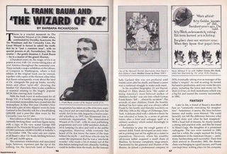 Item #325371 L. Frank Baum and The Wizard of Oz. This is an original article separated from an...