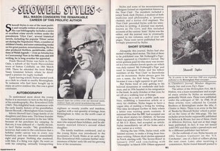 Item #325414 Showell Styles : The Remarkable Career of this Prolific Author. This is an original...