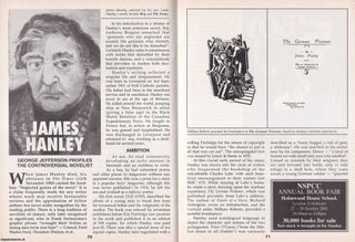Item #325419 James Hanley : Controversial Novelist. This is an original article separated from an...