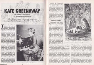 Item #325430 Kate Greenaway. Victorian Illustrator. This is an original article separated from an...