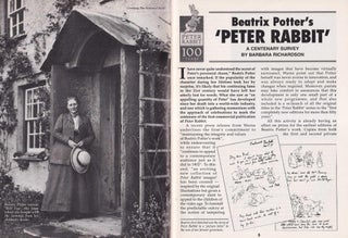 Item #325435 Beatrix Potter's Peter Rabbit. A Centenary Survey. This is an original article...