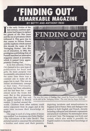 Item #325441 Finding Out, by Purnells. A Remarkable Magazine. This is an original article...