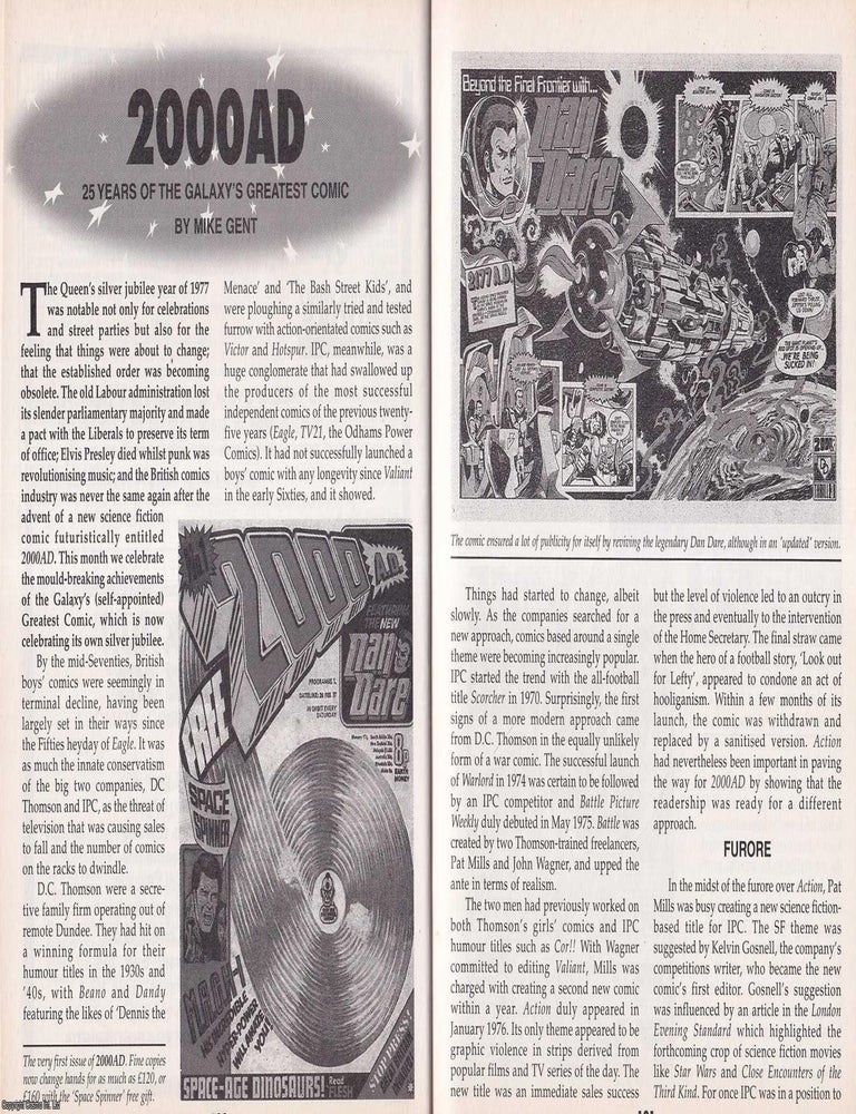 Item #325448 2000AD at Twenty-Five : A Quarter-Century of the Galaxy's Greatest Comic. By Mike...