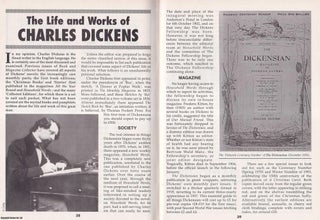 Item #325452 The Life and Works of Charles Dickens. This is an original article separated from an...