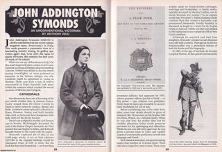 Item #325470 John Addington Symonds. An Unconventional Victorian. This is an original article...