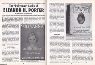 Item #325502 The Pollyanna Books of Eleanor H. Porter. This is an original article separated from...
