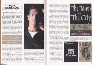 Item #325609 Jack Kerouac. This is an original article separated from an issue of The Book &...