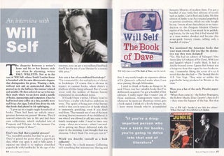 Item #325679 Will Self : An Interview. This is an original article separated from an issue of The...