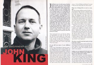 Item #325690 An Interview with John King. This is an original article separated from an issue of...