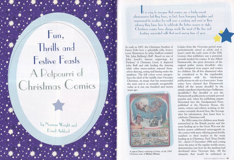 Item #325745 A Potpourri of Christmas Comics : Festive Issues and Seasonal Rarities. Written by...