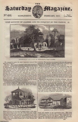 Item #330507 Algiers, and its Conquest (part 2) by The French. Issue No. 492. January, 1840. A...