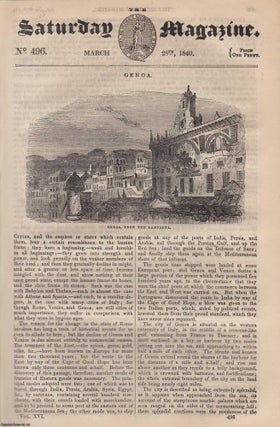 Item #330511 Genoa (city in Italy); Bycknacre Priory, Essex. Issue No. 496. March, 1840. A...