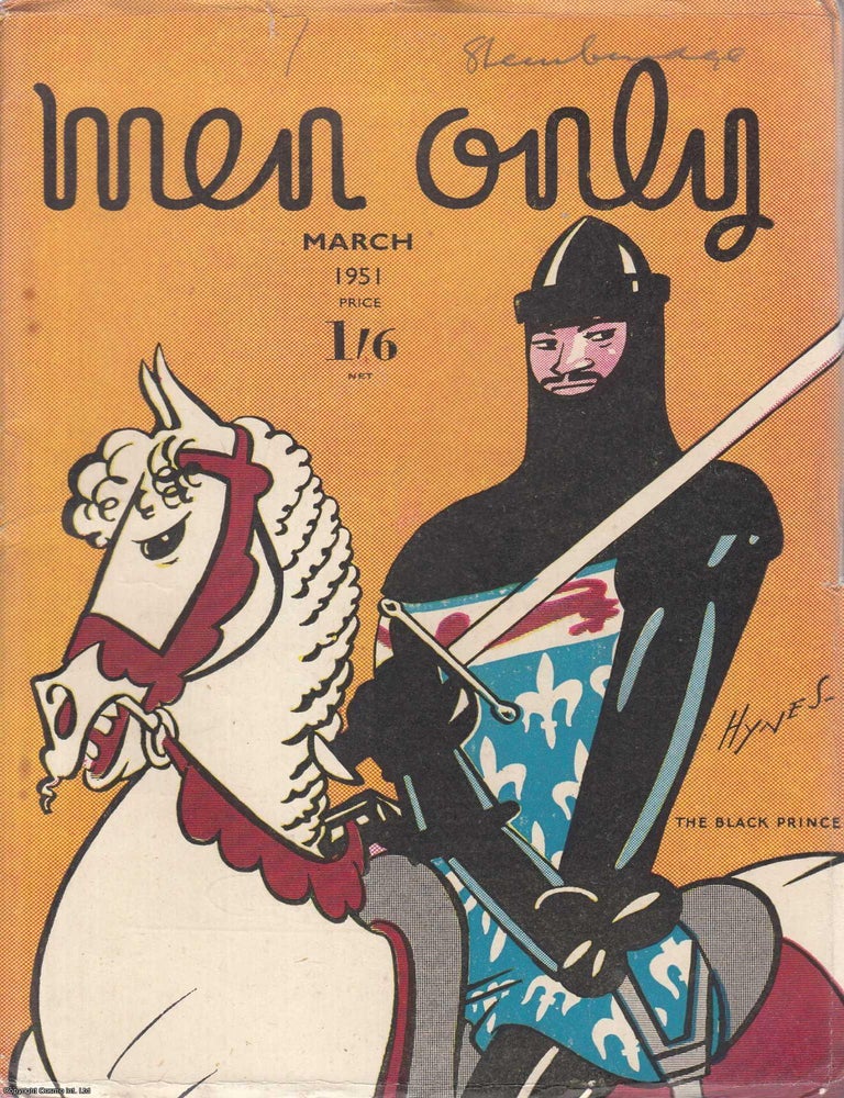 Item #330538 The Black Prince colour cover illustration by Edward S. Hynes. Men Only...