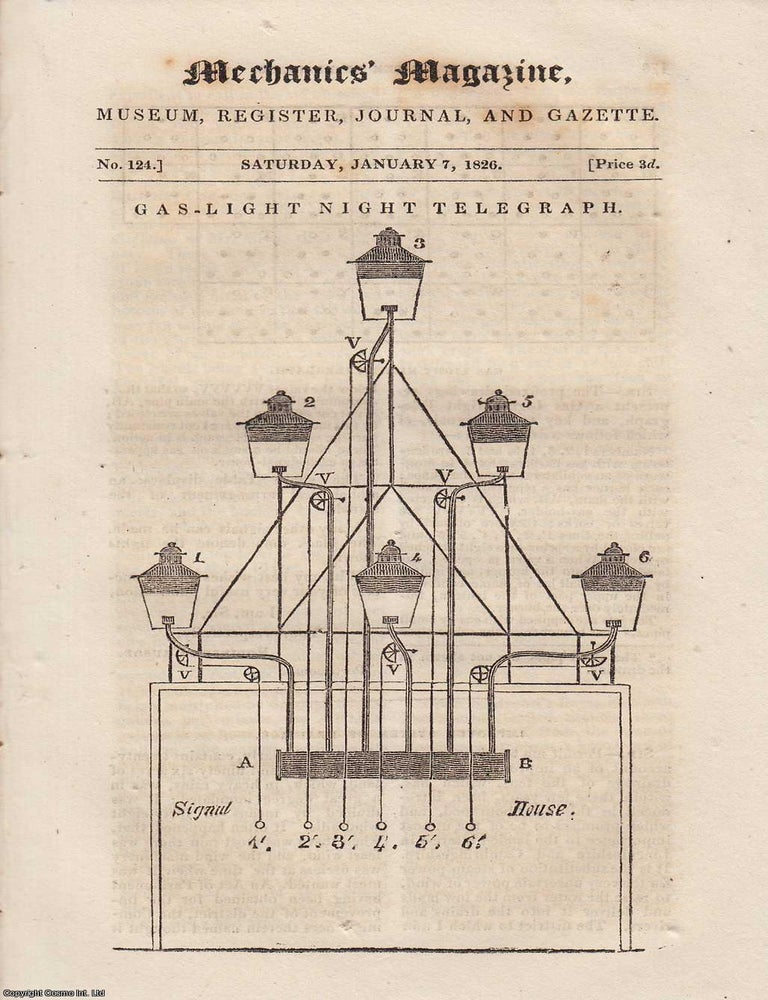 Item #330584 Gas-Light Night Telegraph; Naval Architecture; Inclined Plane For Turning Screws,...