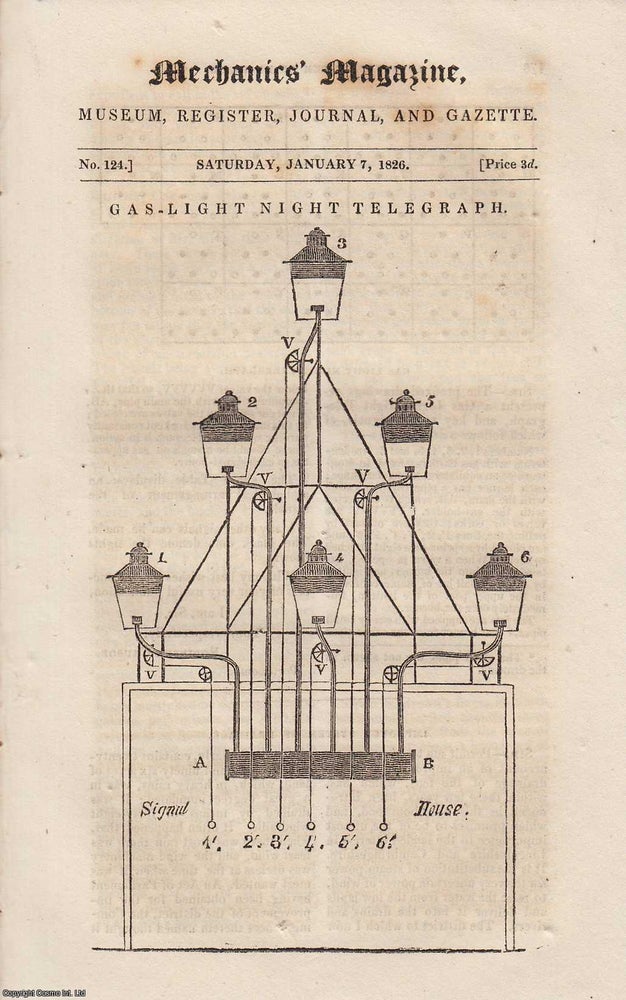 Item #330584 Gas-Light Night Telegraph; Naval Architecture; Inclined Plane For Turning Screws,...