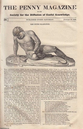 The Dying Gladiator (statue in Rome); Flying (birds, bats, squirrels. Penny Magazine.
