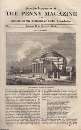 The Colosseum, in The Regent's Park, London; Admiral Lord Viscount. Penny Magazine.