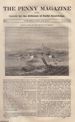 Adam's Peak, in The Island of Ceylon; The Miraculous Draught. Penny Magazine.