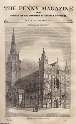 Item #330632 The Cathedral of Salisbury; Telescopic appearance & The Map of The Moon; Emigration...