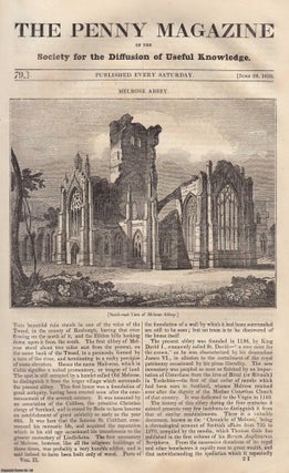 Melrose Abbey, Roxburgh; Conflagrations of Forests in Sweden; The Anglo-Chinese. Penny Magazine.
