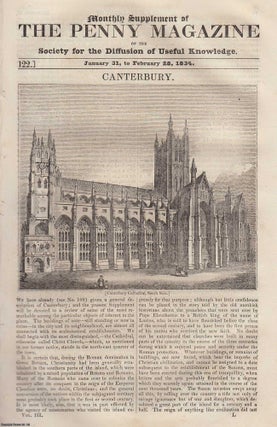 Canterbury Cathedral. Issue No. 122, January 31st to February 28. Penny Magazine.
