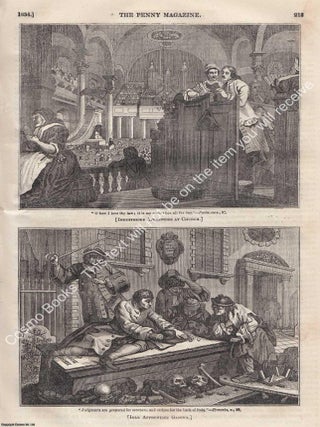 William Hogarth (2) and His Works. Issue No. 139, April 30th to May 31st, 1834. A complete original weekly issue of the Penny Magazine, 1834.