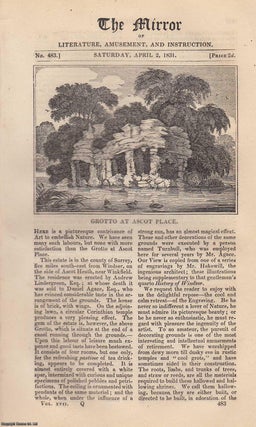 Item #330753 Grotto at Ascot Place (Surrey) & Kilcolman Castle. A complete rare weekly issue of...