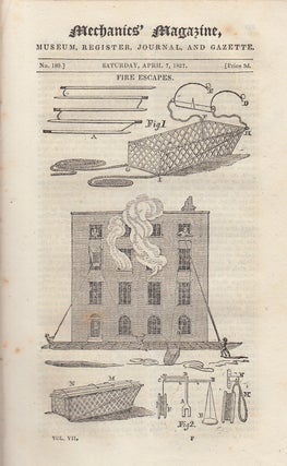 Item #330779 Fire Escapes; Moveable Shafted Chaises; Variation in The Rates of Church Clocks (2);...