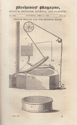 Item #330780 French See-Saw Pan For Refining Sugar; Self-Acting Blow-Pipe; Hanging Ships Rudders;...
