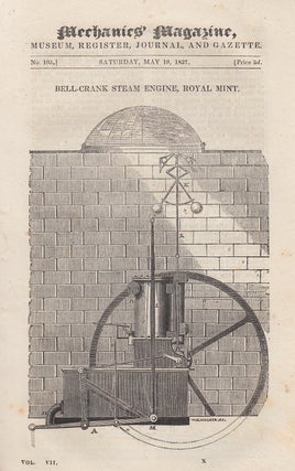 Item #330785 Bell-Crank Steam Engine, Royal Mint; Hydraulics (1); Plan For Making Pond-Mud Useful...