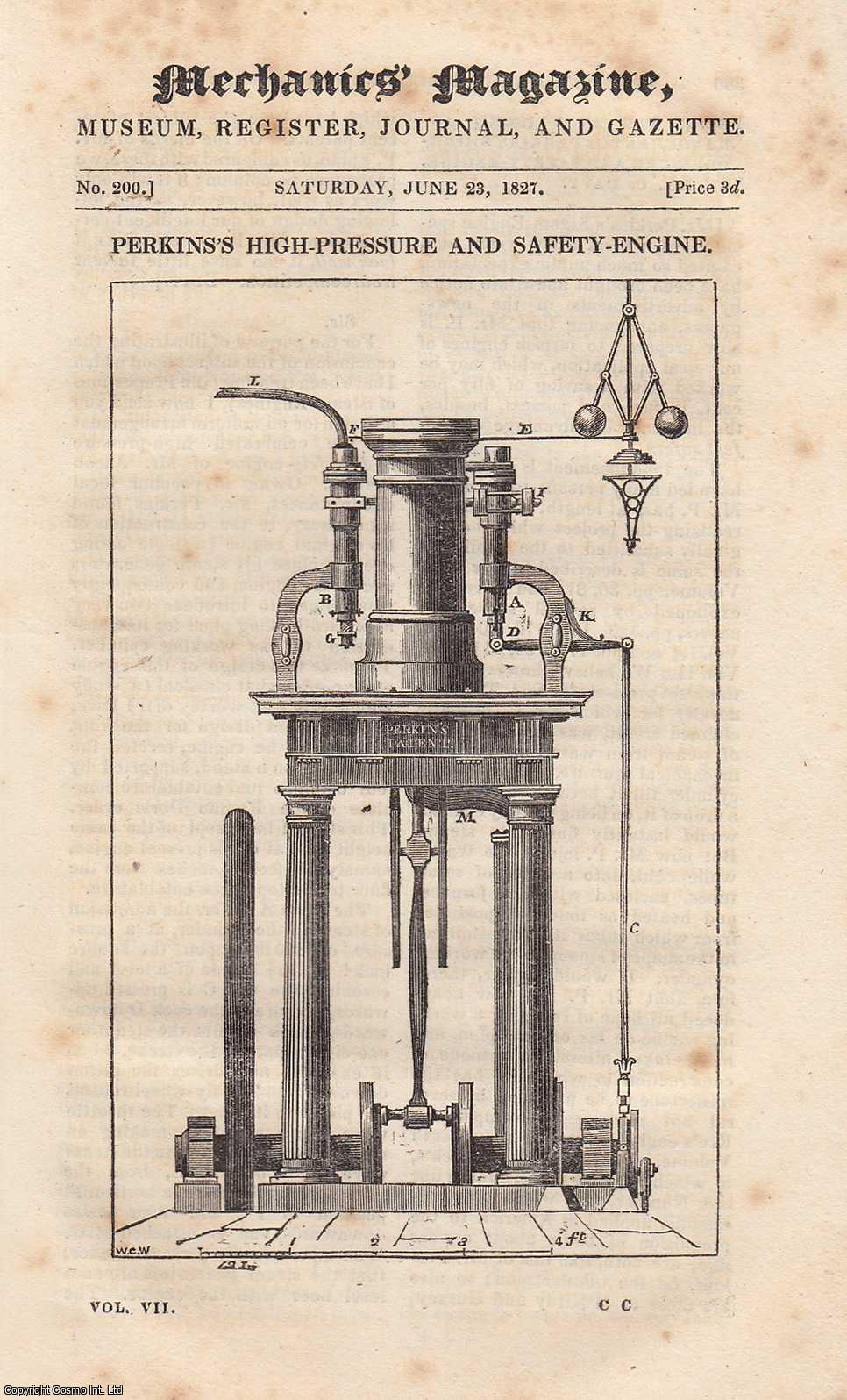 Perkins's High-Pressure and Safety-Engine; Design For an Uniform ...