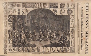 Dancing (From Hogarth's Analysis of Beauty); Lemurs (animal) in The. Penny Magazine.