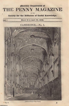 Item #331016 Cambridge, England (part 1). Issue No. 262, 1836. A complete original weekly issue...