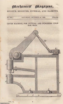 Item #331896 Lever Machine, For Cutting and Punching Cold Bar Iron; Steam Carriages; Weight of...