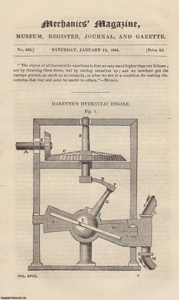 Item #332056 Dakeyne's Hydraulic Engine; A New & Admirable Method of Navigating Canals; Ballistic...