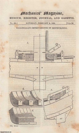 Item #332058 Ballingall's Improvements in Shipbuilding; Decimal Division of The Coin; Rick's Gas...