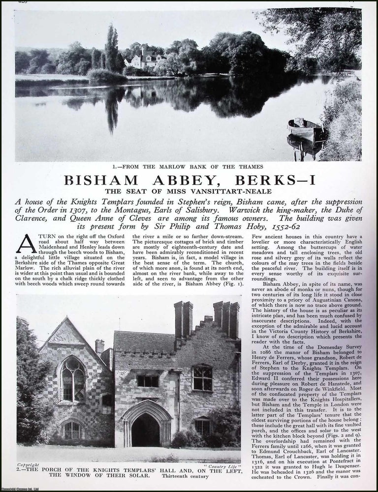 Item #334518 Bisham Abbey, Berkshire. The Seat of Miss Vansittart-Neale. The building was given...