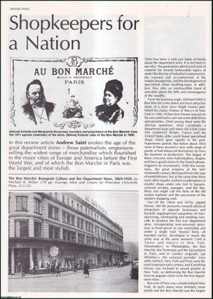 Item #334903 Shopkeepers for a Nation (Merchandise) (Au Bon Marche in Paris). An original article...